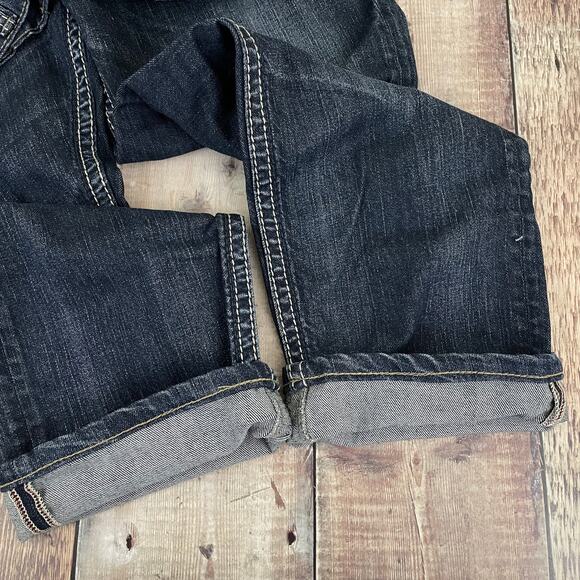 Silver Jeans Eddie EMC Denim Straight Leg 35 x 29 Hemmed READ - Picture 12 of 12